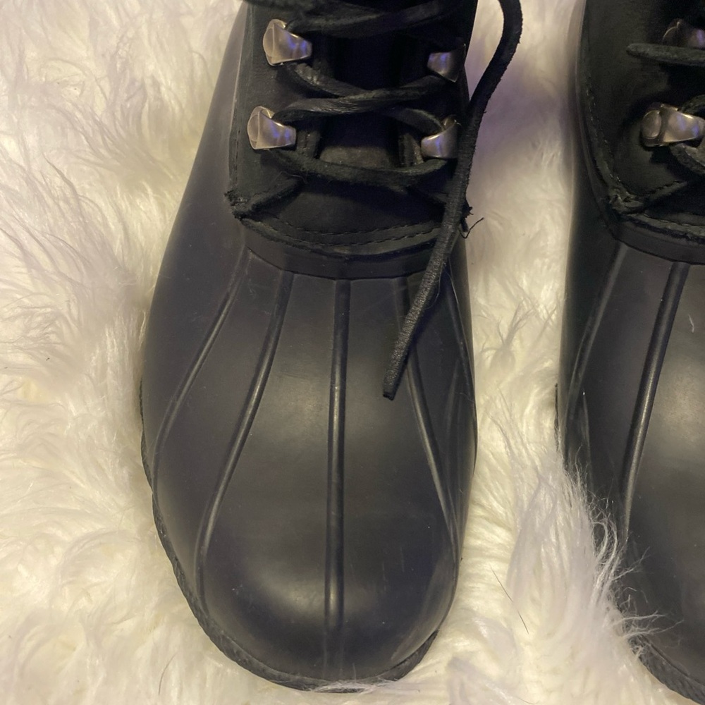 Sperry Women's Black Saltwater Winter (Duck) Boots. Size 9.5. Excellent Cond - Picture 4 of 16